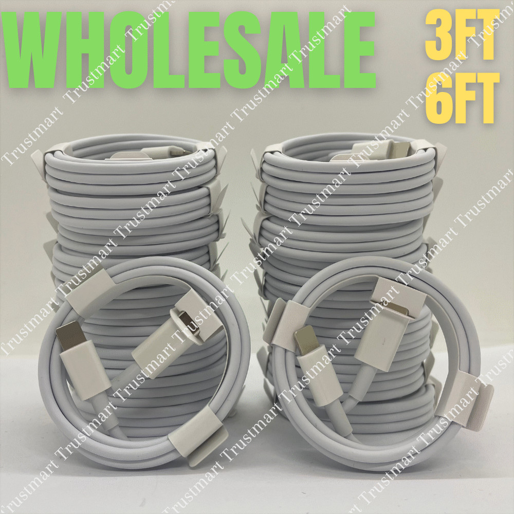 20X Bulk Lot PD Fast Charger Cord USB-C to iPhone Cable For Apple 12 11 Pro Max