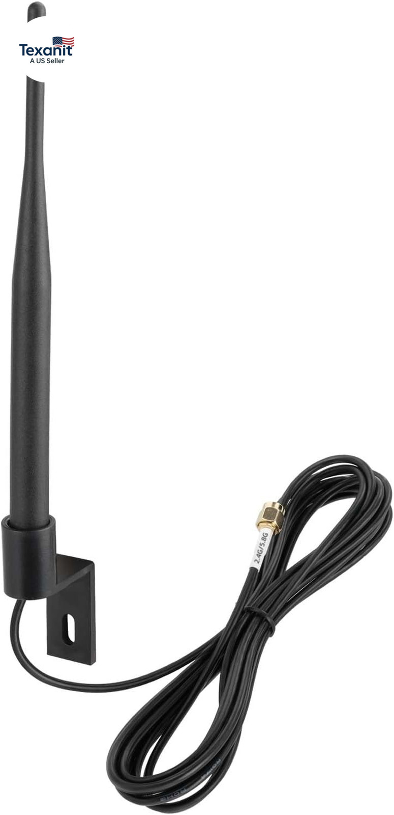 Outdoor Dual Band Wifi Antenna 2.4Ghz 5Ghz 5.8Ghz 5Dbi RP-SMA Male Antenna for W