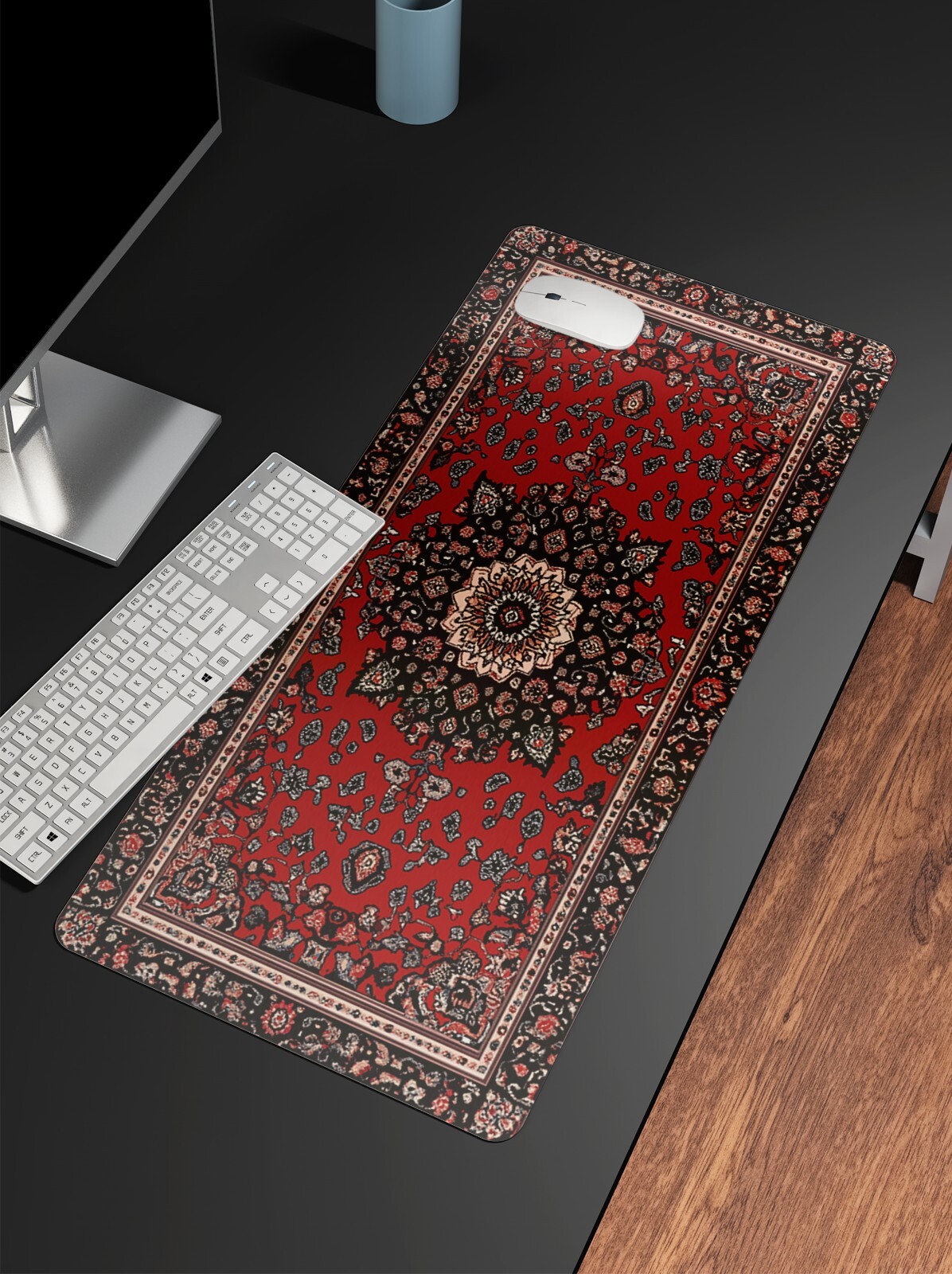 Rug Pattern Gaming Mouse Pad | Persian Rug Mouse Pad | Water Resistant Mat