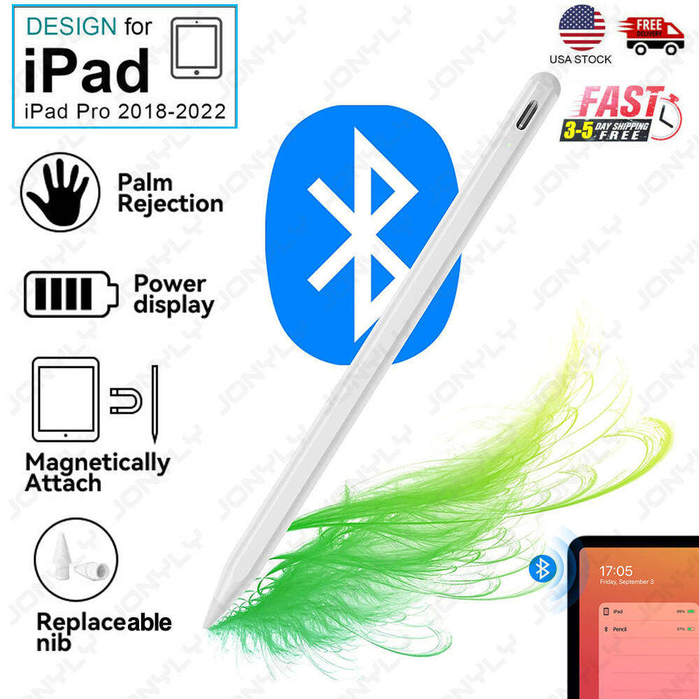 Stylus Pen Bluetooth Pencil For Apple iPad 9/7/8th/Mini/Air 4/5th/Pro 11&12.9”