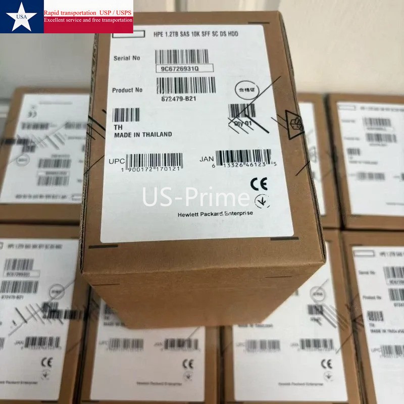 FOR HP 872479-B21，872737-001 1.2TB，10K，12G，2.5 SAS SC DS HDD INCLUDES HDD TRAY