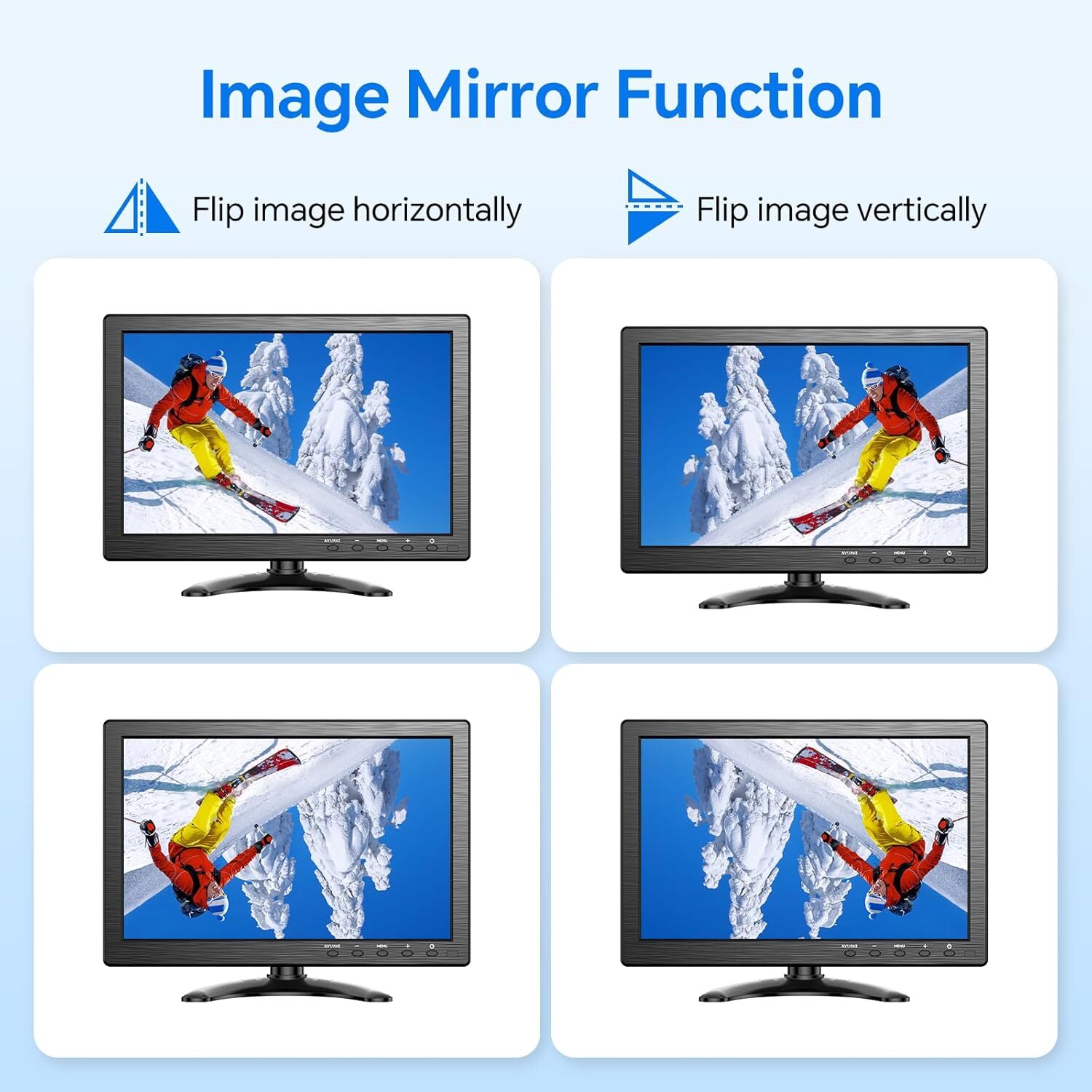 Eyoyo 10 inch Security CCTV Monitor 1366×768 Small HDMI Monitor Small PC Screen