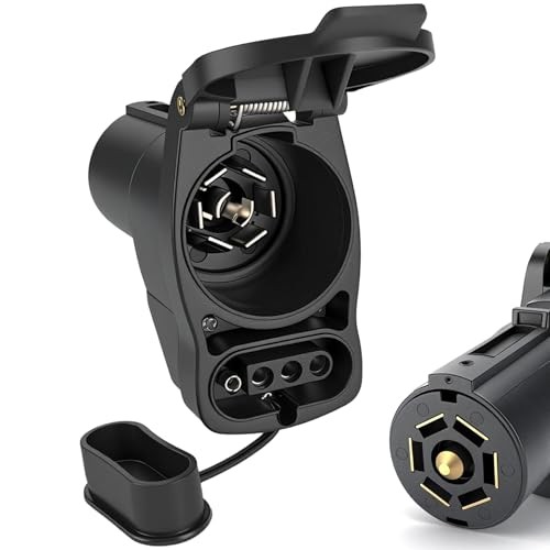 Multi Tow 7-Way to 4-Pin and 7-Pin Trailer Adapter, 2-in-1 Design – Plug and