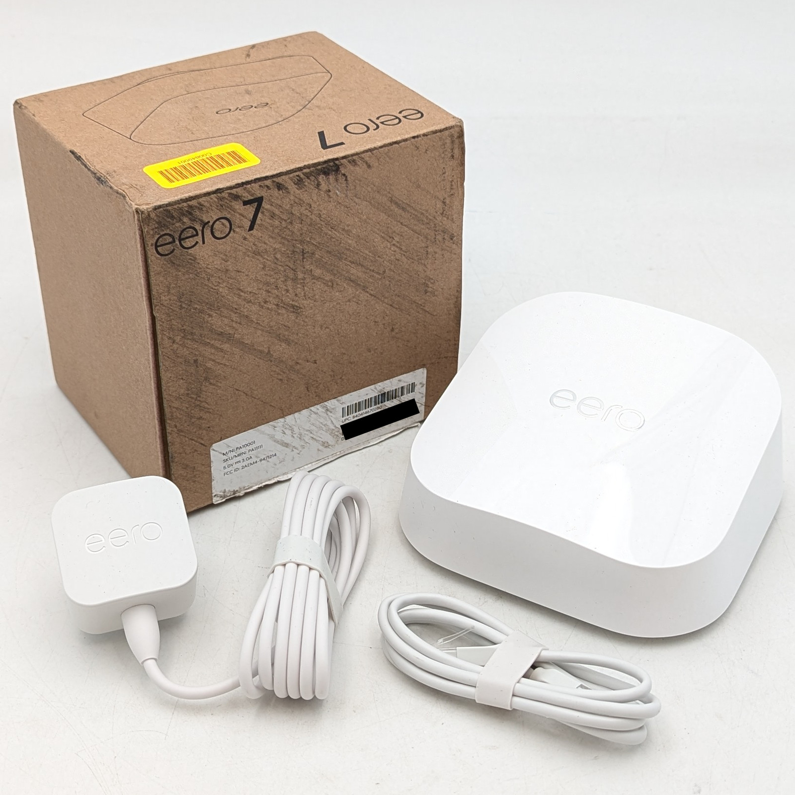 eero Basic Box Series 7 Wi-Fi Router 2.5 Gbps 6000sq ft (PA11111) White