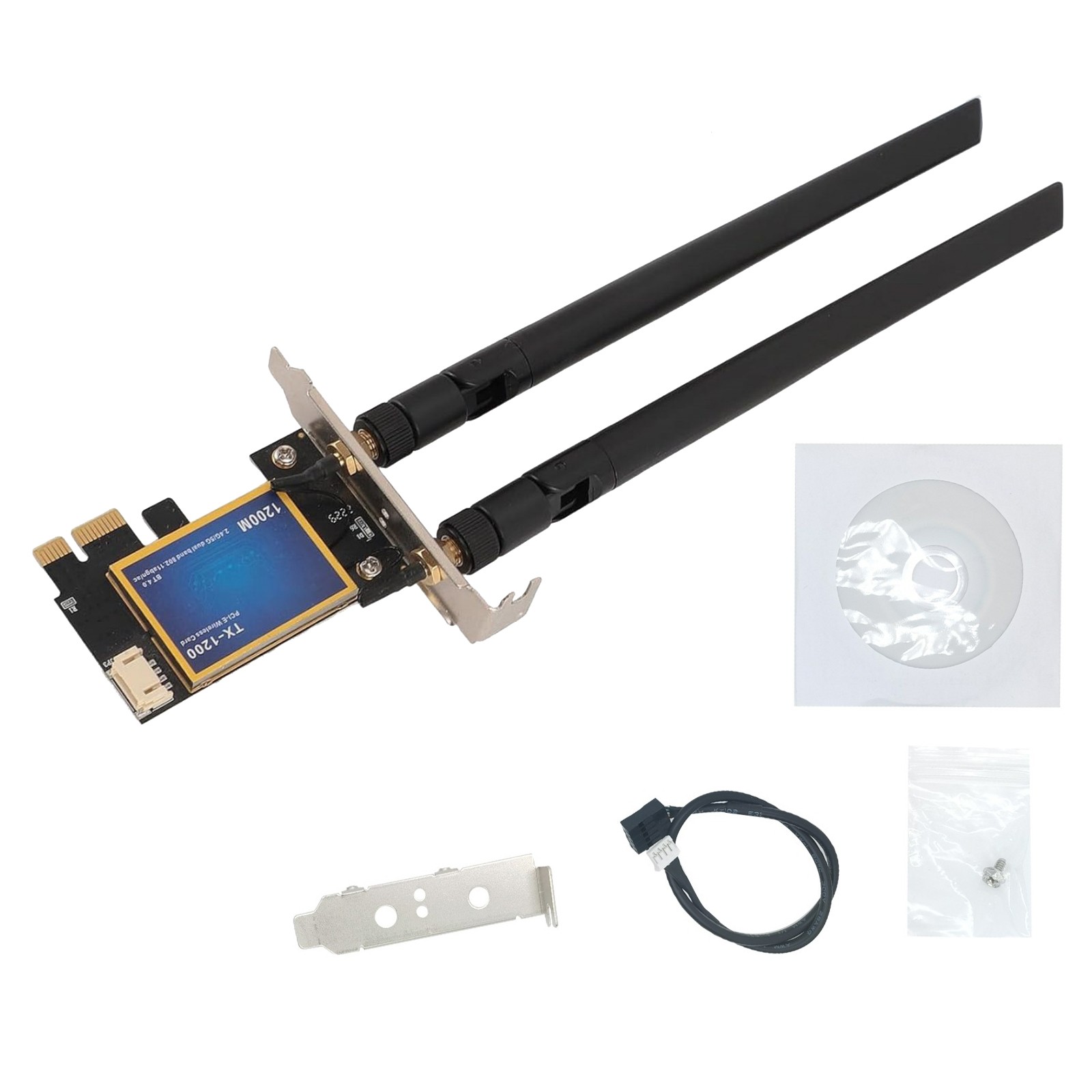 Wireless Network Bluetooth 4.0 Card With 2.4G 300mbps And 5G 867mbps Speeds