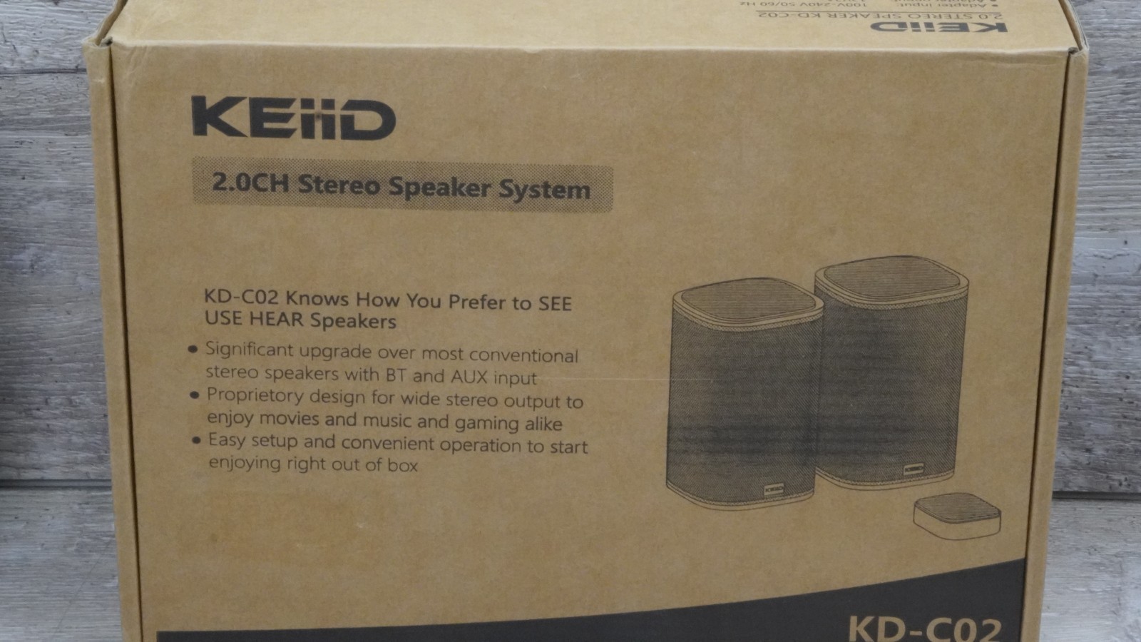 KEiiD Bluetooth Computer Speakers with Wireless Touch Control Pod *NEW IN BOX*