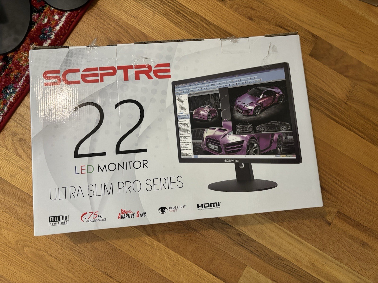 SCEPTRE 22 Inch LED Monitor Ultra Slim Pro Series 1920*1080 E225W-19203RT A