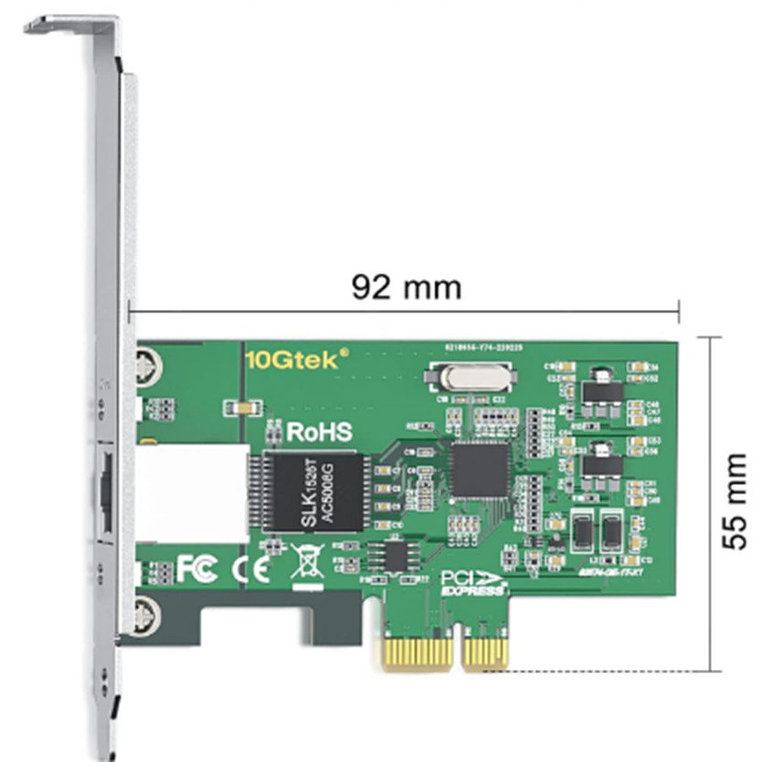 PCI-e Network Adapter (NIC) with Intel 82574L Chip 10/100/1000Mbps Ethernet Card