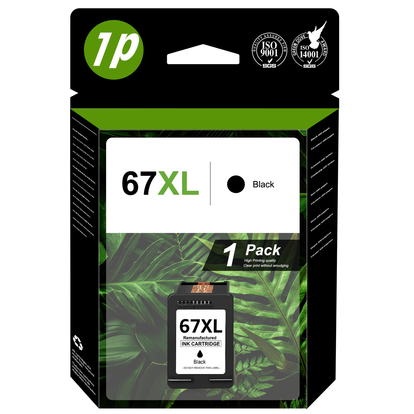 67XL Ink Cartridge for HP Ink 67 Deskjet 2700 2755 2855 4152 4155 Envy 6055 6455