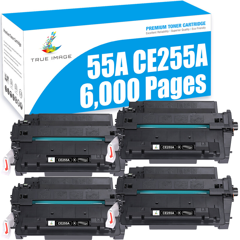 4PK CE255A 55A Toner Cartridge for HP LaserJet P3015 M521DN P3011 P3015DN P3015X