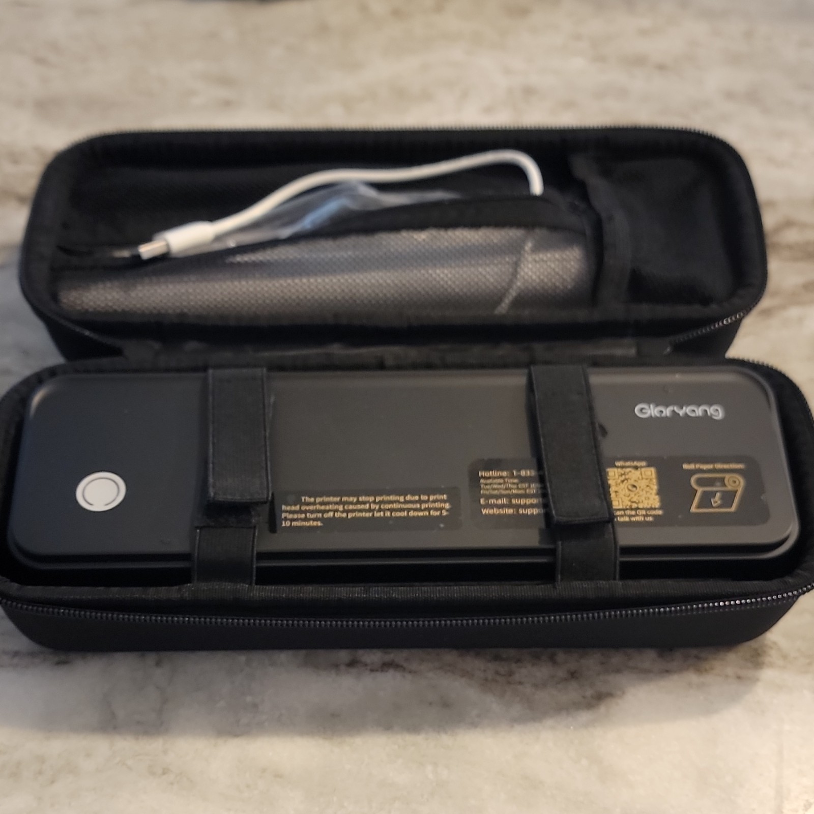 Gloryang PD-A4 Portable Wireless A4 Thermal Printer B/W 300×300 DPI