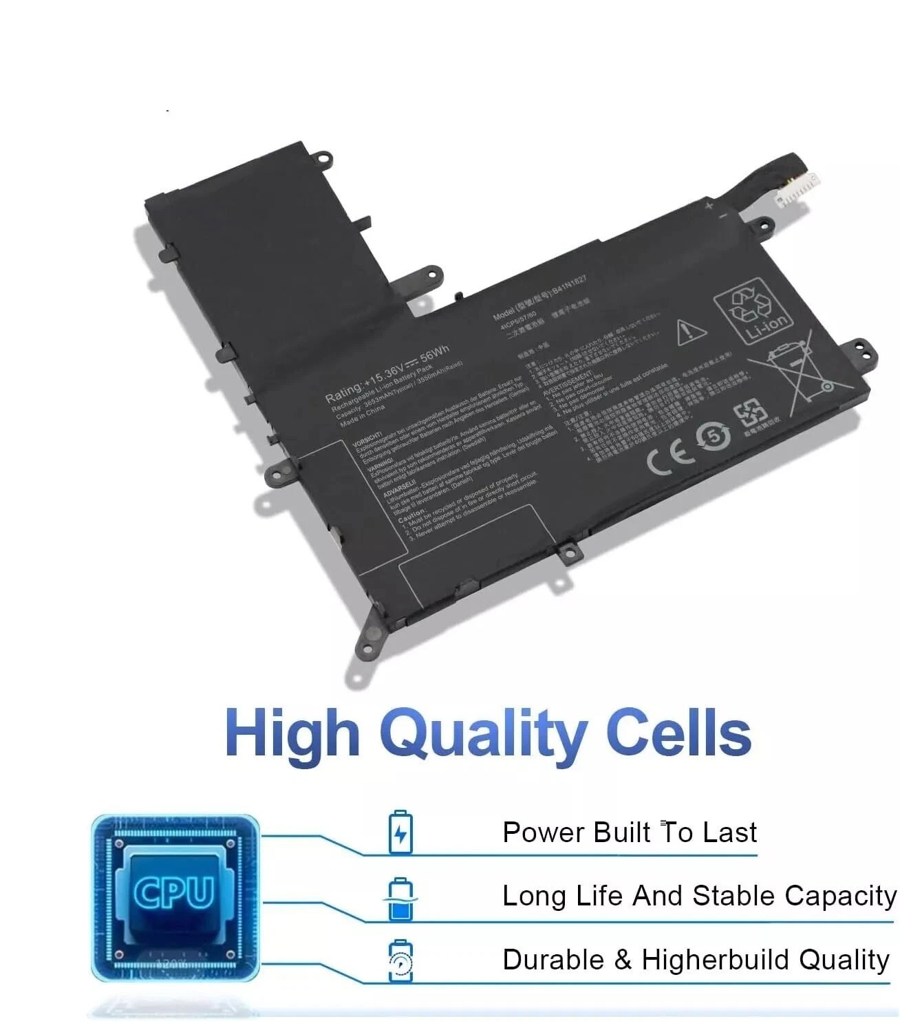New B41N1827 Battery for Asus Zenbook Q526 Q526F Q526FA Q526FAC Flip 15 UX562 US