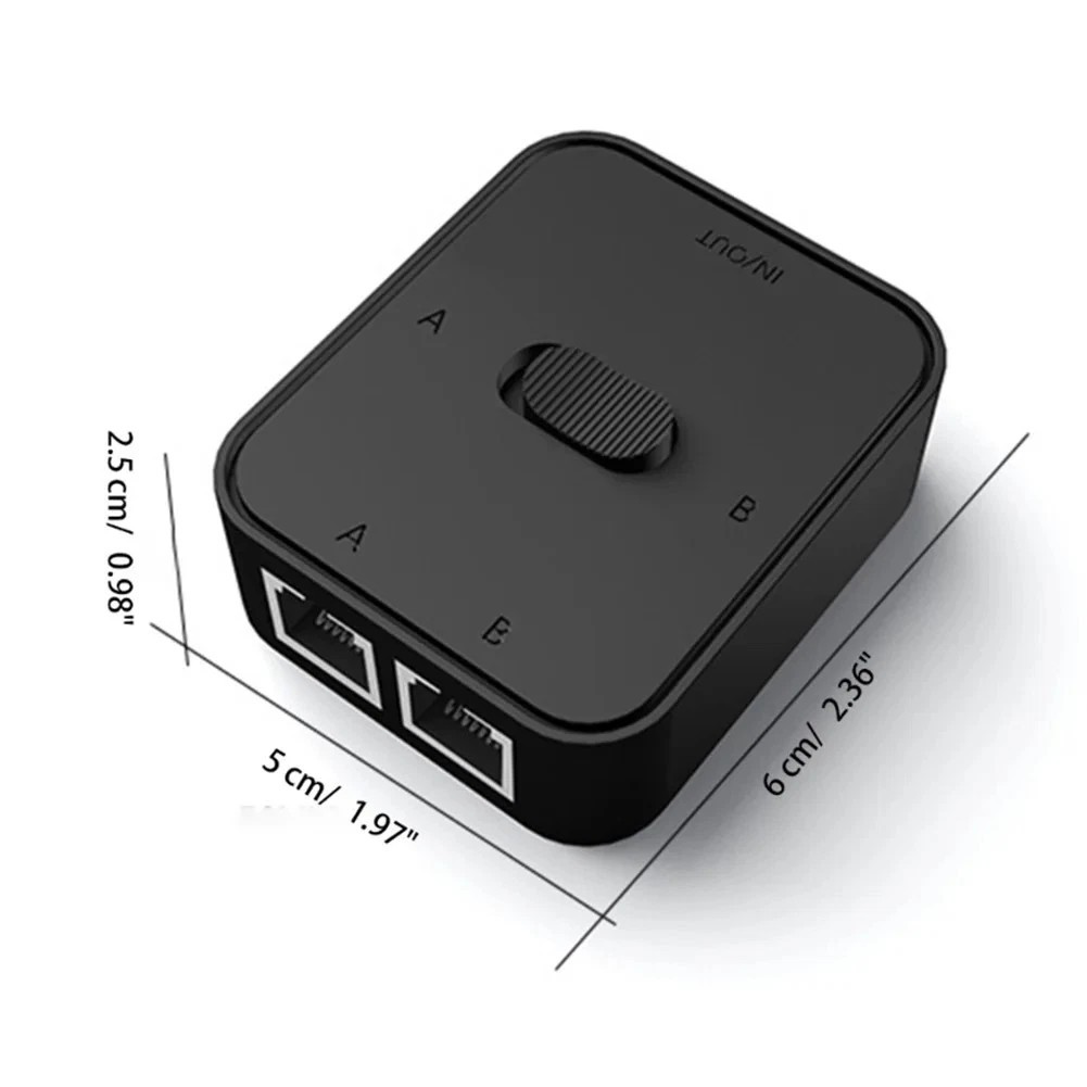 Gigabit 1000Mbps Network Splitter RJ45 One Input Two Output Ethernet Adapter