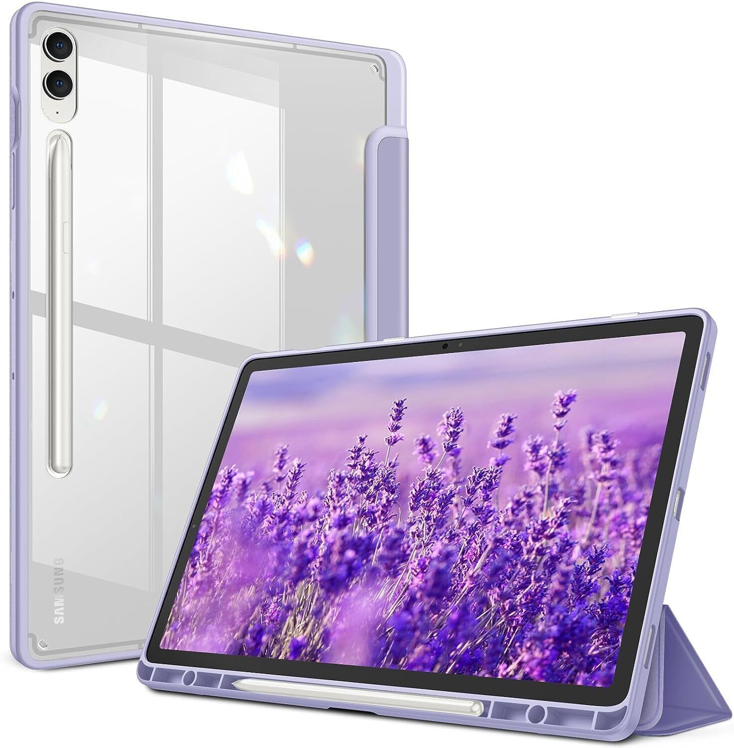 Hybrid Slim Case for Samsung Galaxy Tab S9 FE+ / S9+ 12.4″ 2023 Shockproof Cover