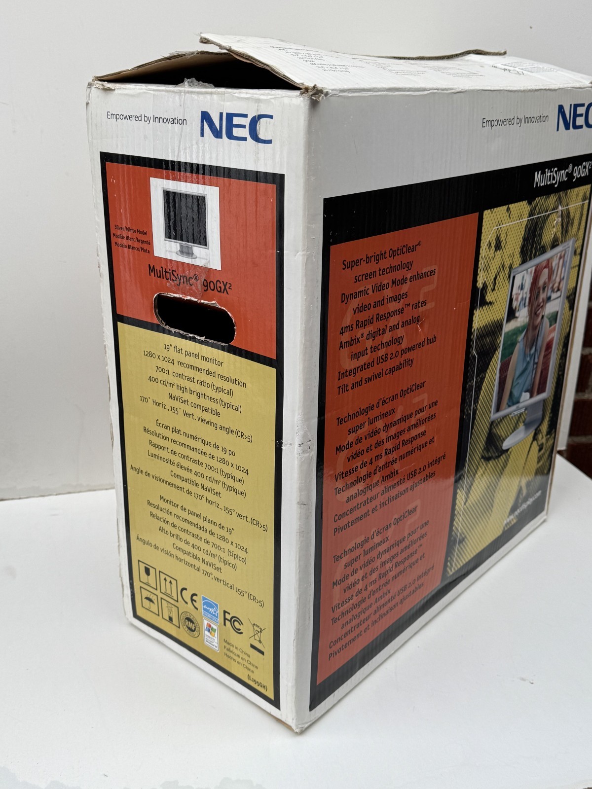 Vintage Mint Boxed NEC MultiSync 90GX² 19″ LCD Gaming Monitor 4ms 1280×1024