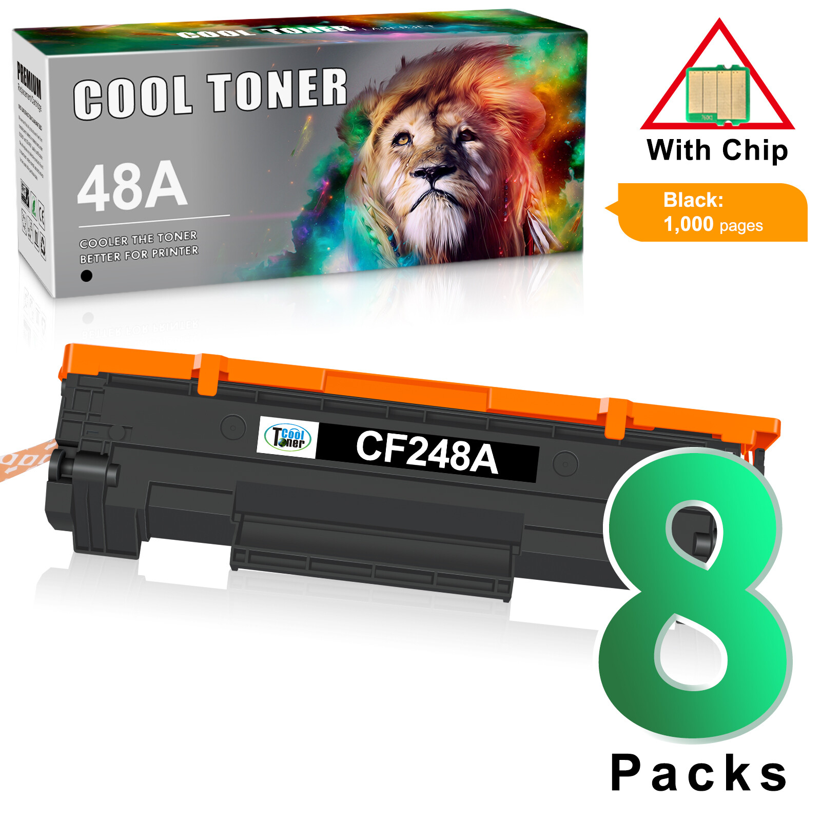 CF248A Toner Cartridge Fit For HP 48A Laserjet Pro M15W MFP M29W M28W Lot