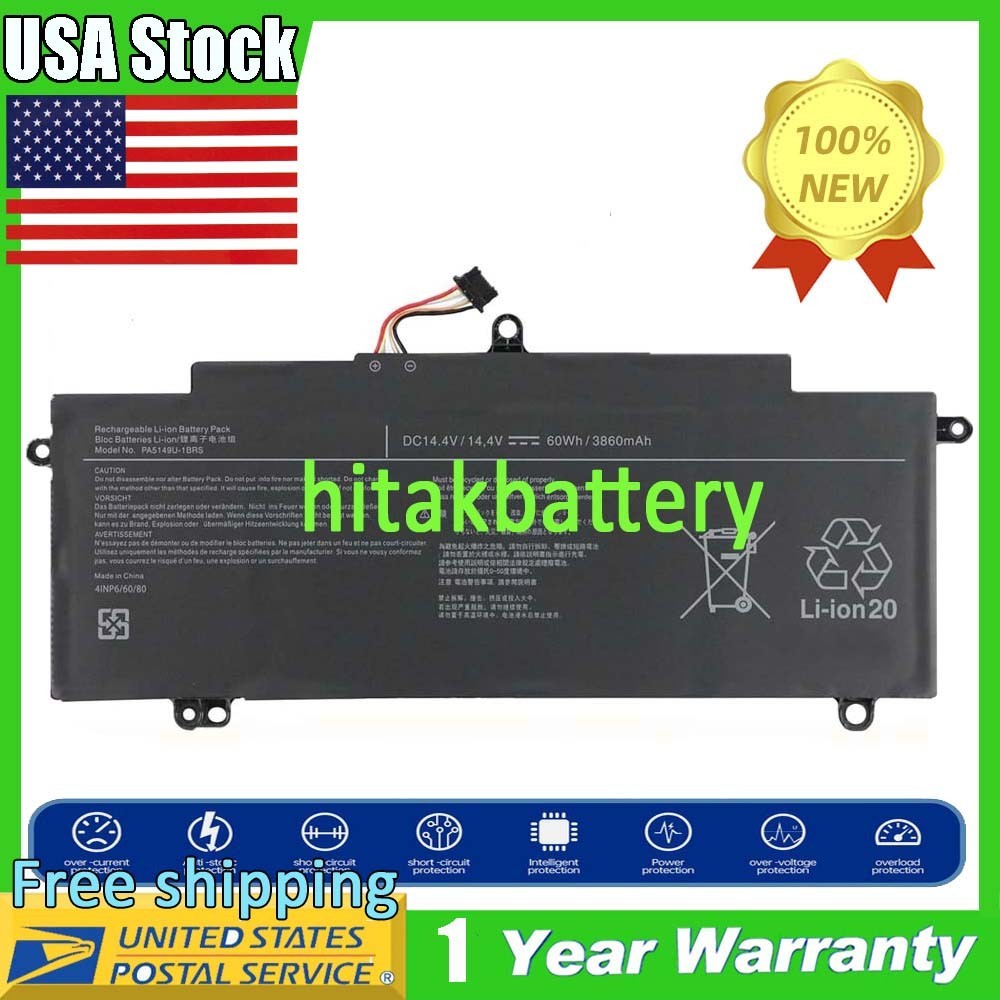 Battery for Toshiba Tecra Z40-A Z40-B Z40-C Z50-A Z50-B PA5149U-1BRS 4INP7/60/80