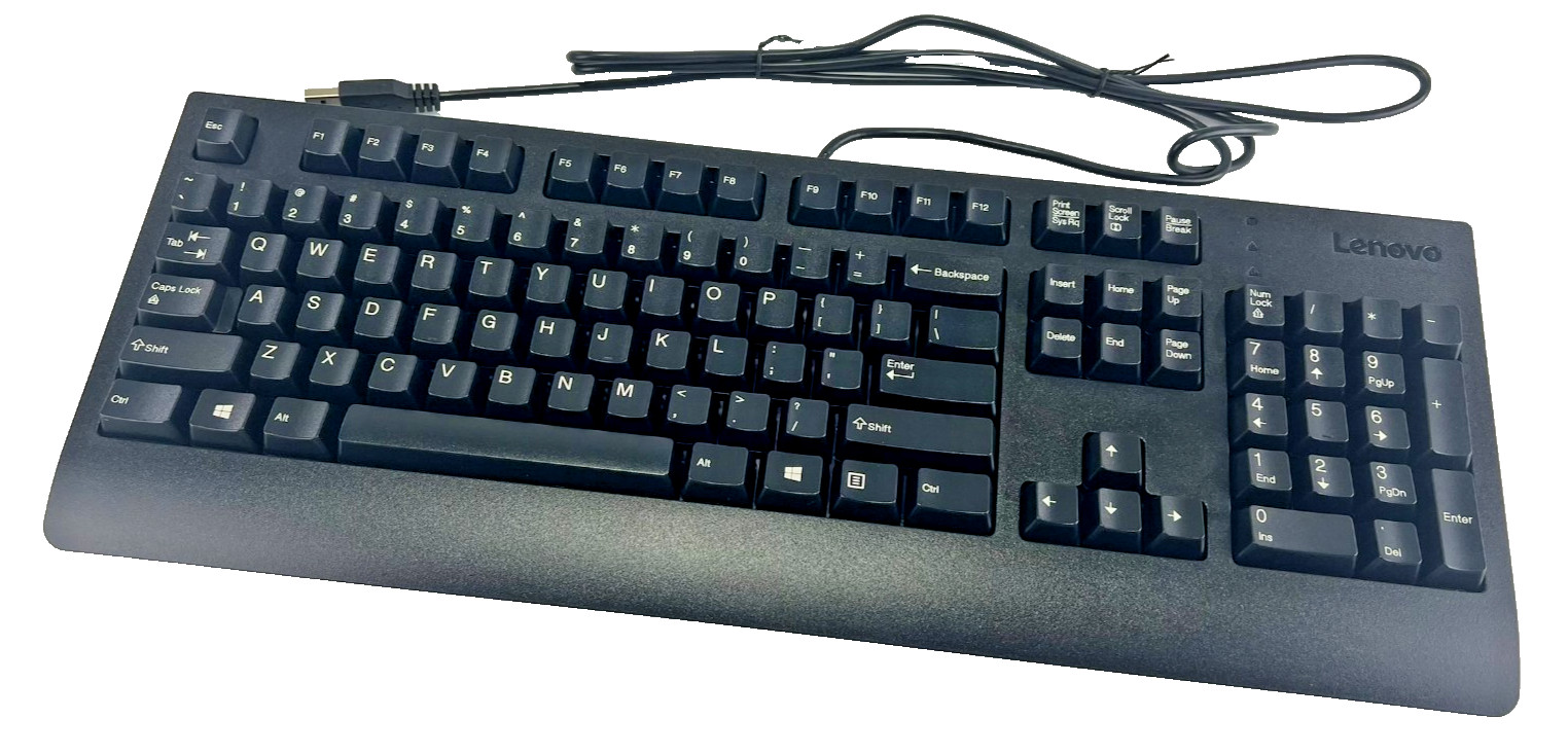 Lot of 4 New Lenovo USB Wired Traditional Keyboard SD50L80031 (AMX)