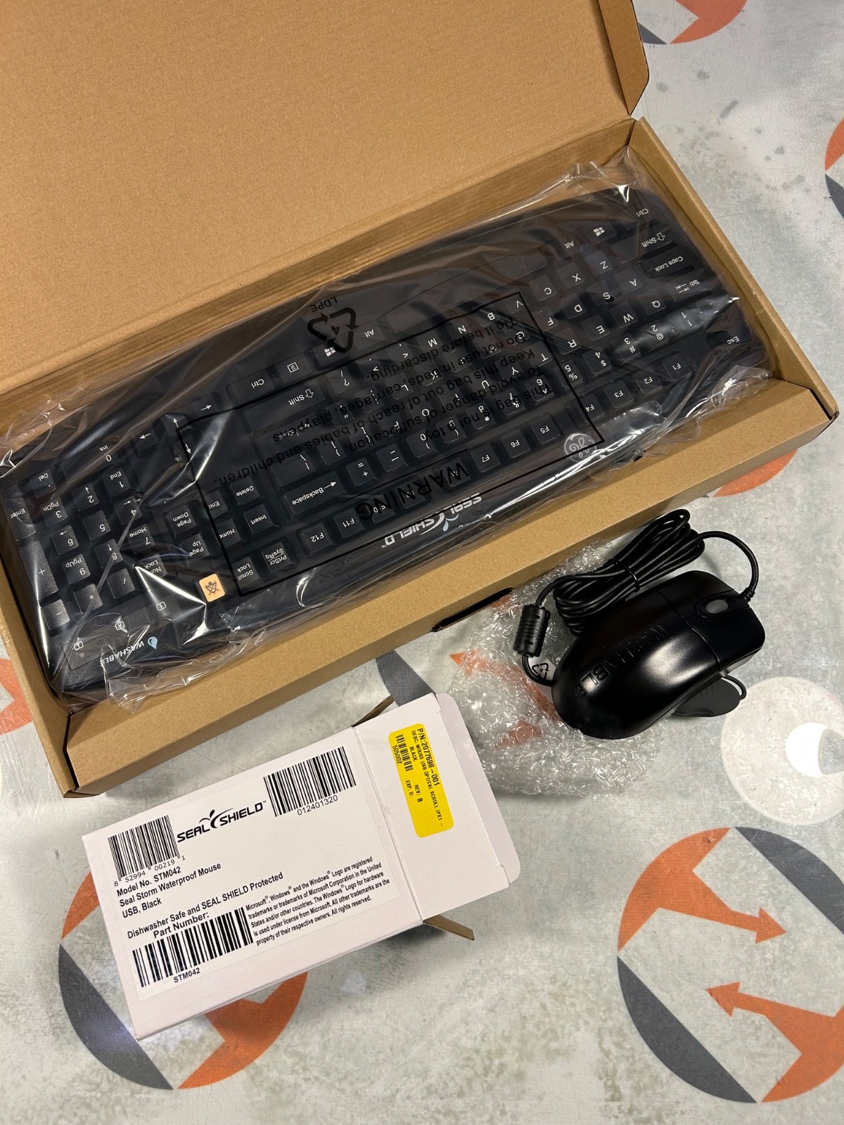 Seal Shield washable waterproof STK503 Keyboard & STM042 Mouse