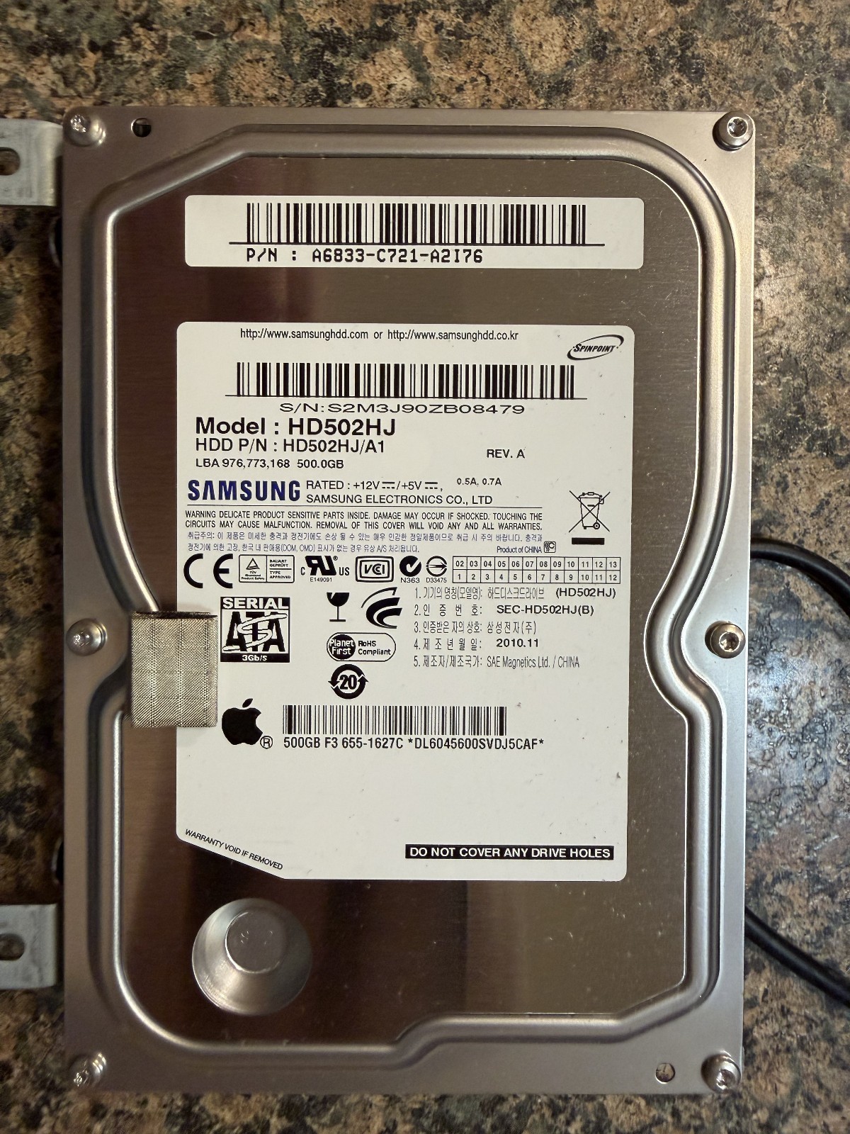 Samsung HD502HJ Spinpoint F3 500GB SATA 7200RPM 3.5″ HDD TESTED!