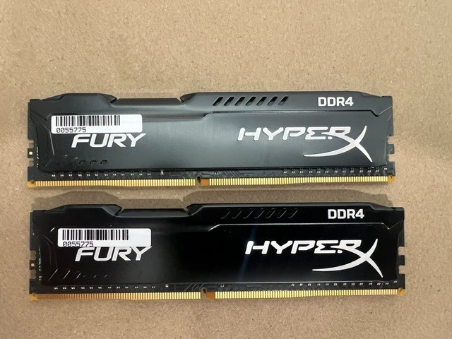 Kingston HyperX Fury 8GB (2 x 4GB) DDR4 SDRAM Desktop Memory | HX424C15FBK2/8
