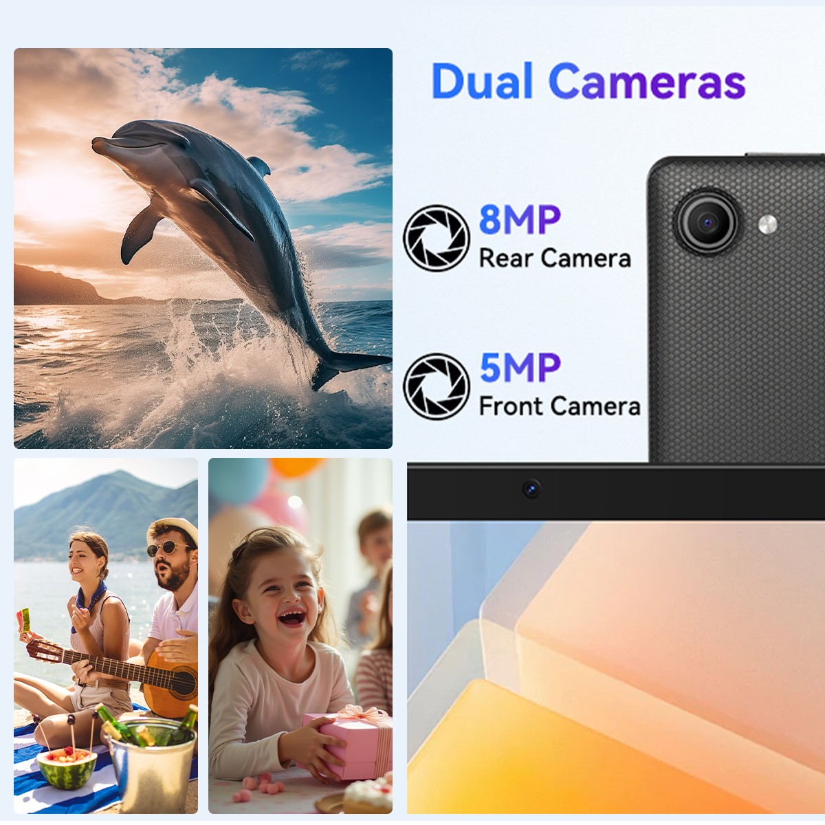 2pc AEEZO 10.1 inch Full HD Wifi 6 Octa Core A523 Dual Camera 5MP+8MP Android 15