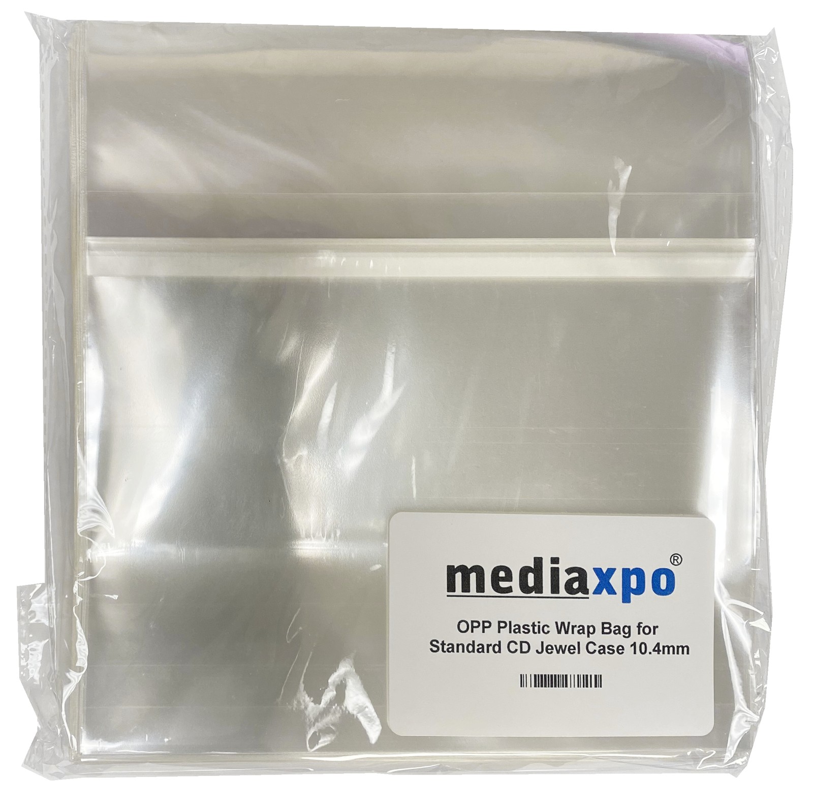 300 OPP Plastic Wrap Bag for Standard CD Jewel Case 10.4mm **1-3 DAYS