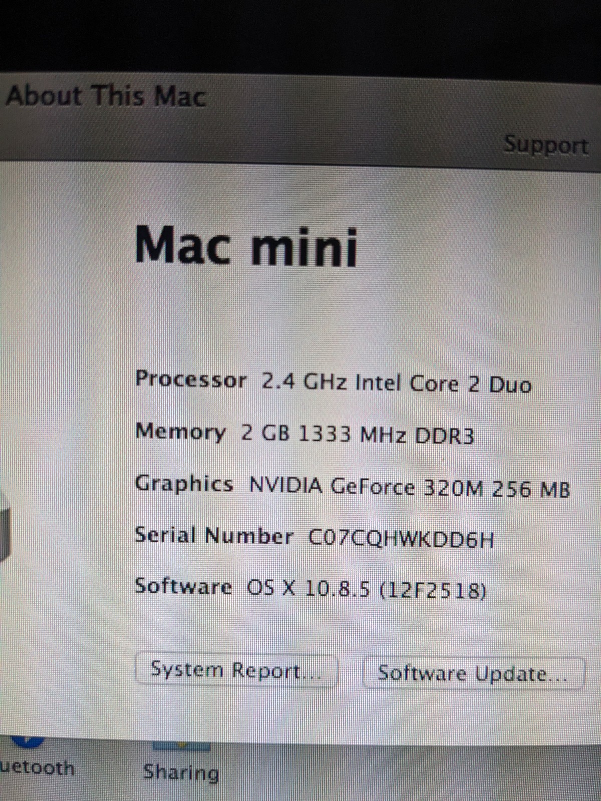 Apple Mac mini A1347 (320GB HDD, Intel Core 2 Duo 2.4GHz) – No RAM