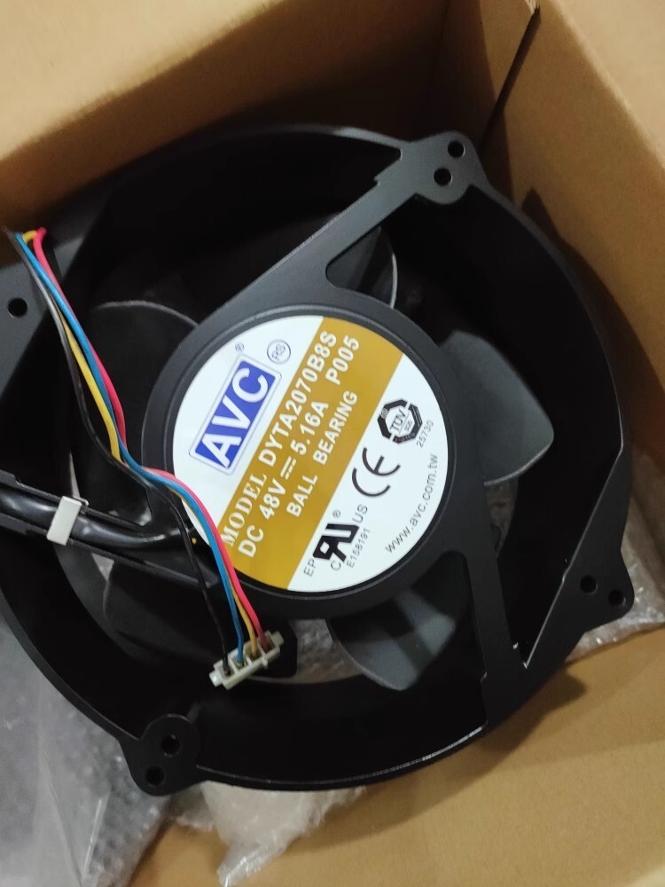AVC DYTA2070B8S 20070 48V 5.16A 20CM 4pin Metal Dual Ball Cooling Fan