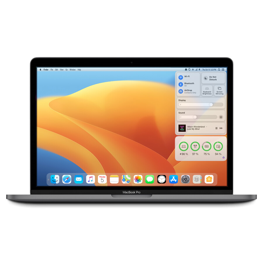2019 MacBook Pro 13.3″ MV962LL/A – w/i5 2.4GHz/8GB/256GB SSD (Space Gray) – Good
