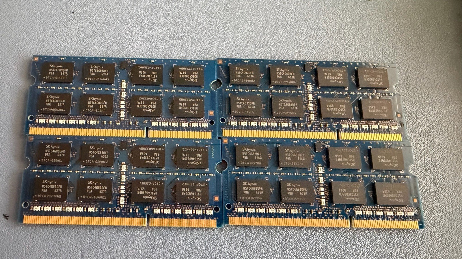 LOT OF 4 SK hynix 8GB 2Rx8 PC3L – 12800S -11 -13-F3
