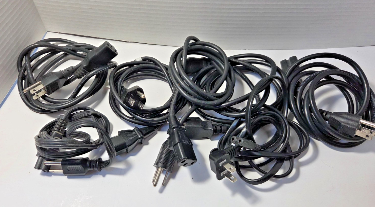 Lot Of 7 Misc. Power Cords, Computers, Audio Equipment, Consumer Electronics