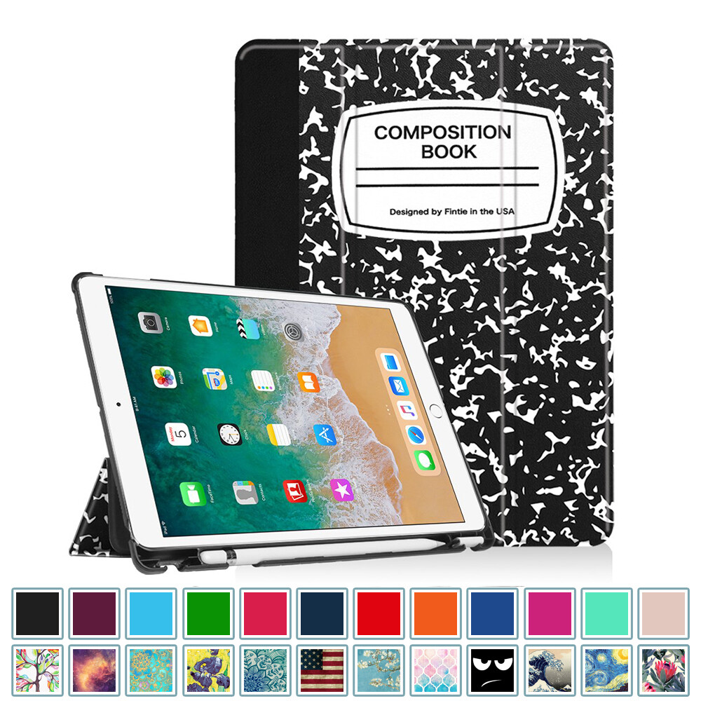 For iPad Air 3rd Gen 10.5″ 2019 Case SlimShell with Built-in Apple Pencil Holder