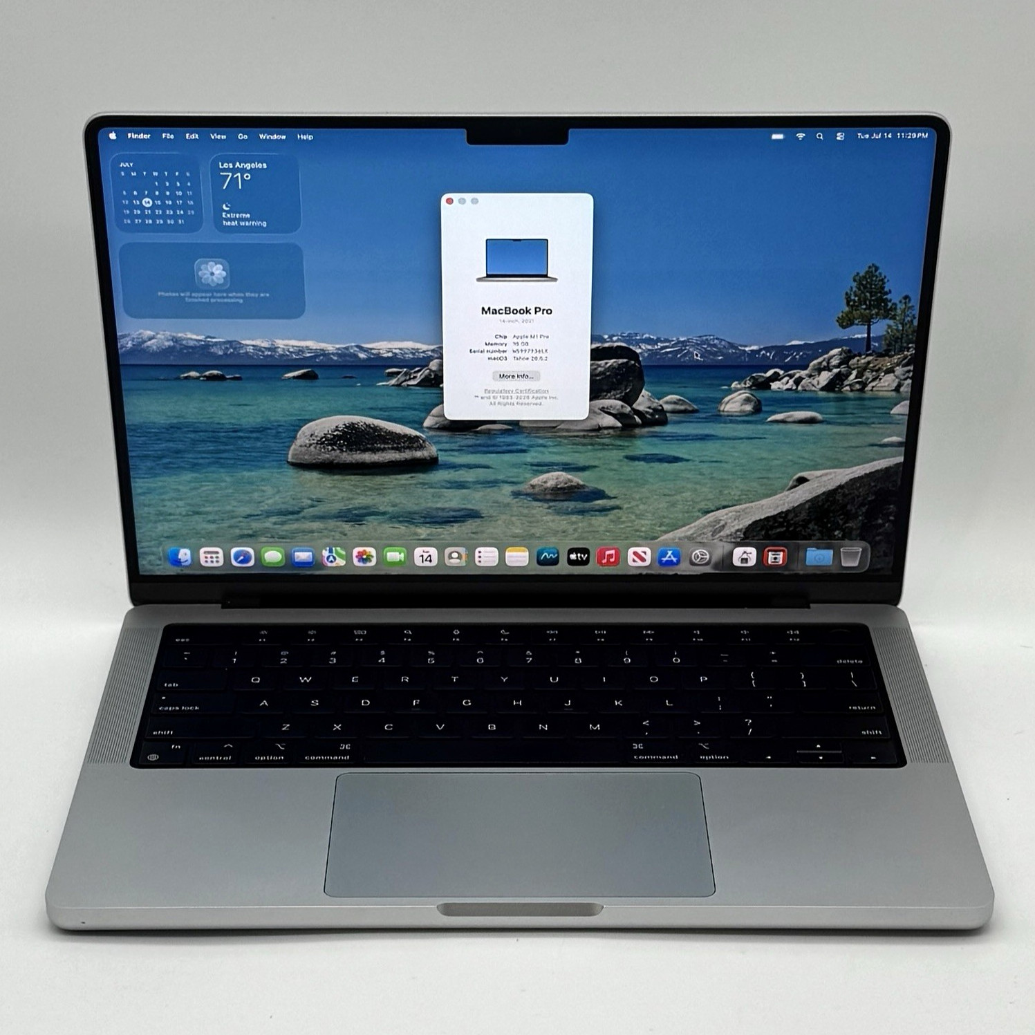 Apple MacBook Pro 2021 14″ (A2442) M1 Pro 8 CPU/14 GPU Cores 16GB RAM 512GB SSD