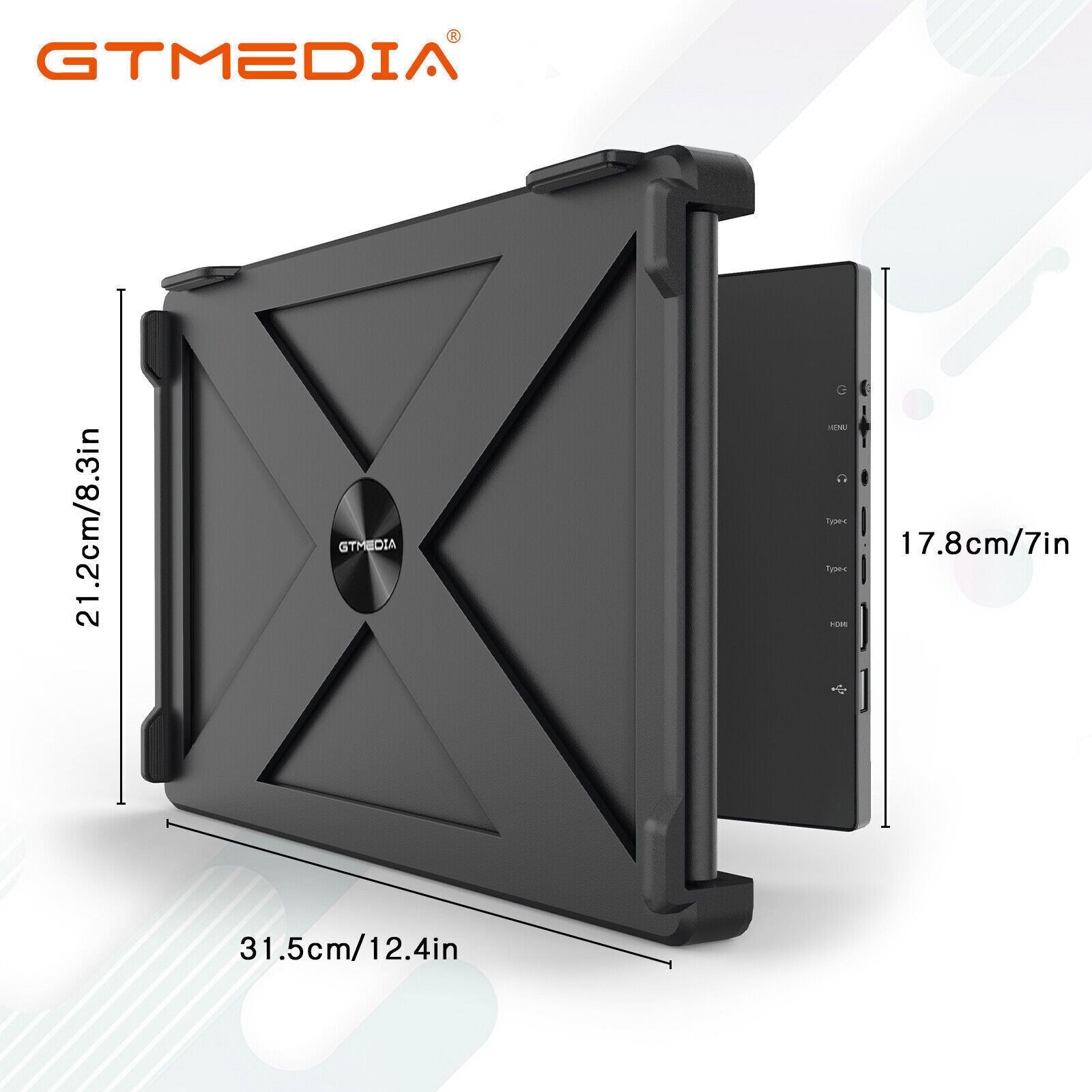 11.6” Triple Portable Monitor Laptop Monitor Extender Dual Screen FHD HDMI USBC