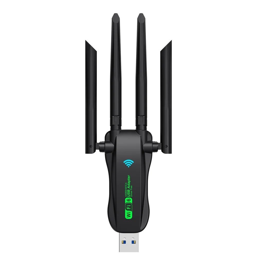 AX900 WiFi USB Adapter WiFi6 Bluetooth 5.4 Dual Band 2.4G+5.8Ghz 4 Antenna