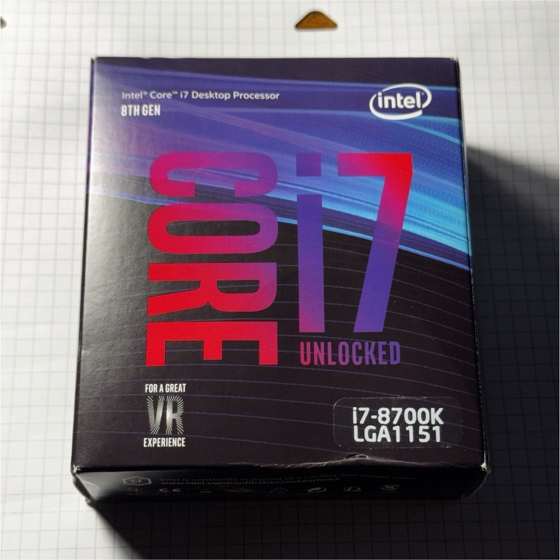 Intel Core i7-8700K 8th Gen 6-Core 3.70GHz 12MB L3 LGA1151 CPU