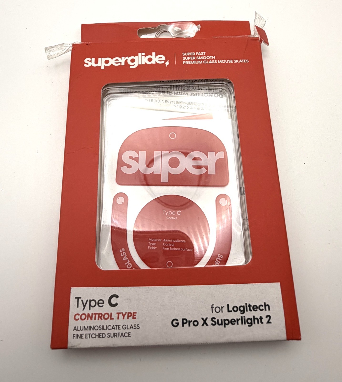 Superglide2 Mouse Feet Skates Logitech G Pro X Superlight2 Red Type-C