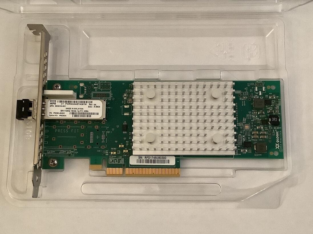 🔥🔥🔥 P9D93A HPE StoreFabric SN1100Q 16Gb 1-port QLE2690-HP 853010-001 with SFP