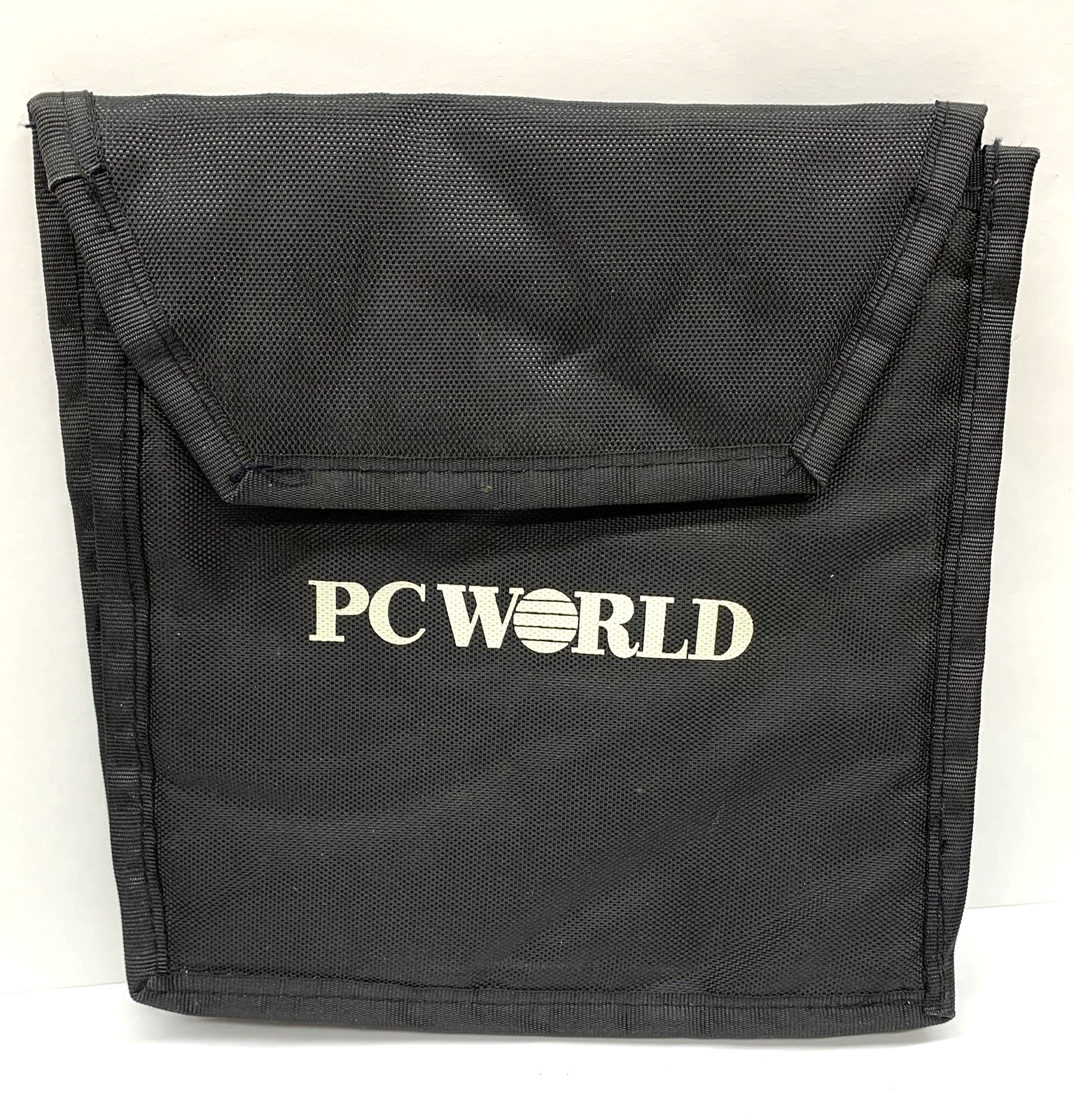 Rare PCWORLD Travel 5.25 in Floppy Disk Travel Case Pouch Black Nylon Padded
