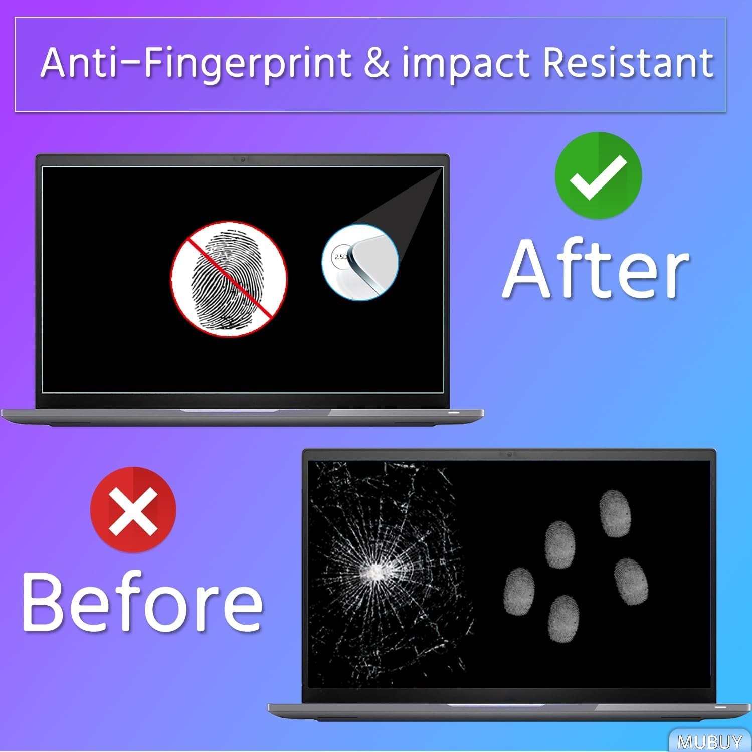Durable 16″ Anti-Fingerprint Screen Protector – Perfect for Any Laptop Brand