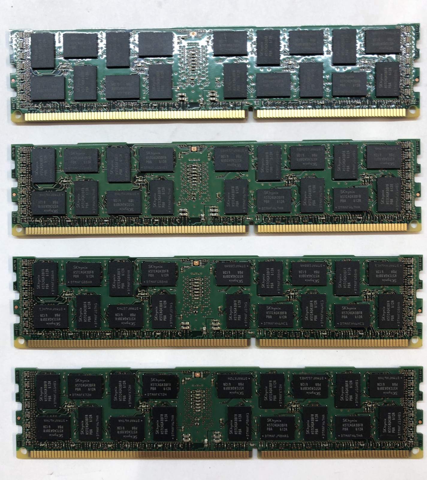 Lot of 4 (64 GB) Kingston KVR16R11D4K4/64 | 16GB 2Rx4 PC3-12800R DDR3 ECC RDIMM