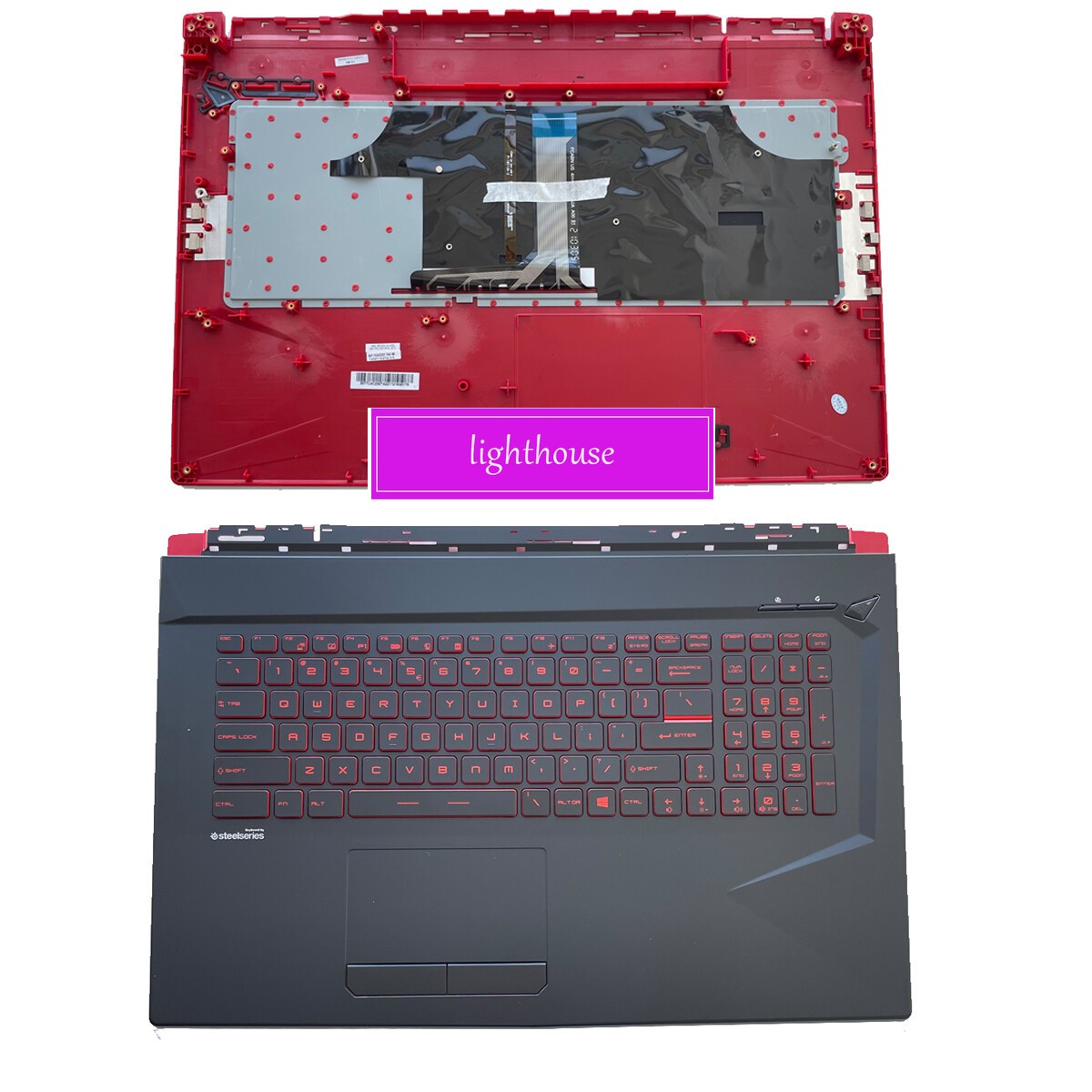 Palmrest Cover Backlight Keyboard For MSI GL73 MS-17C4 MS-17C5 Upper Case US