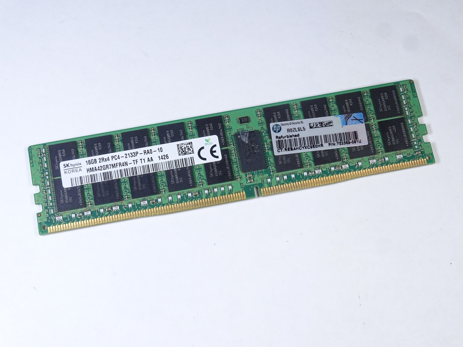 SK hynix 16GB DDR4 2133MHz PC4-17000 ECC RDIMM Server RAM (HMA42GR7MFRN-TF)