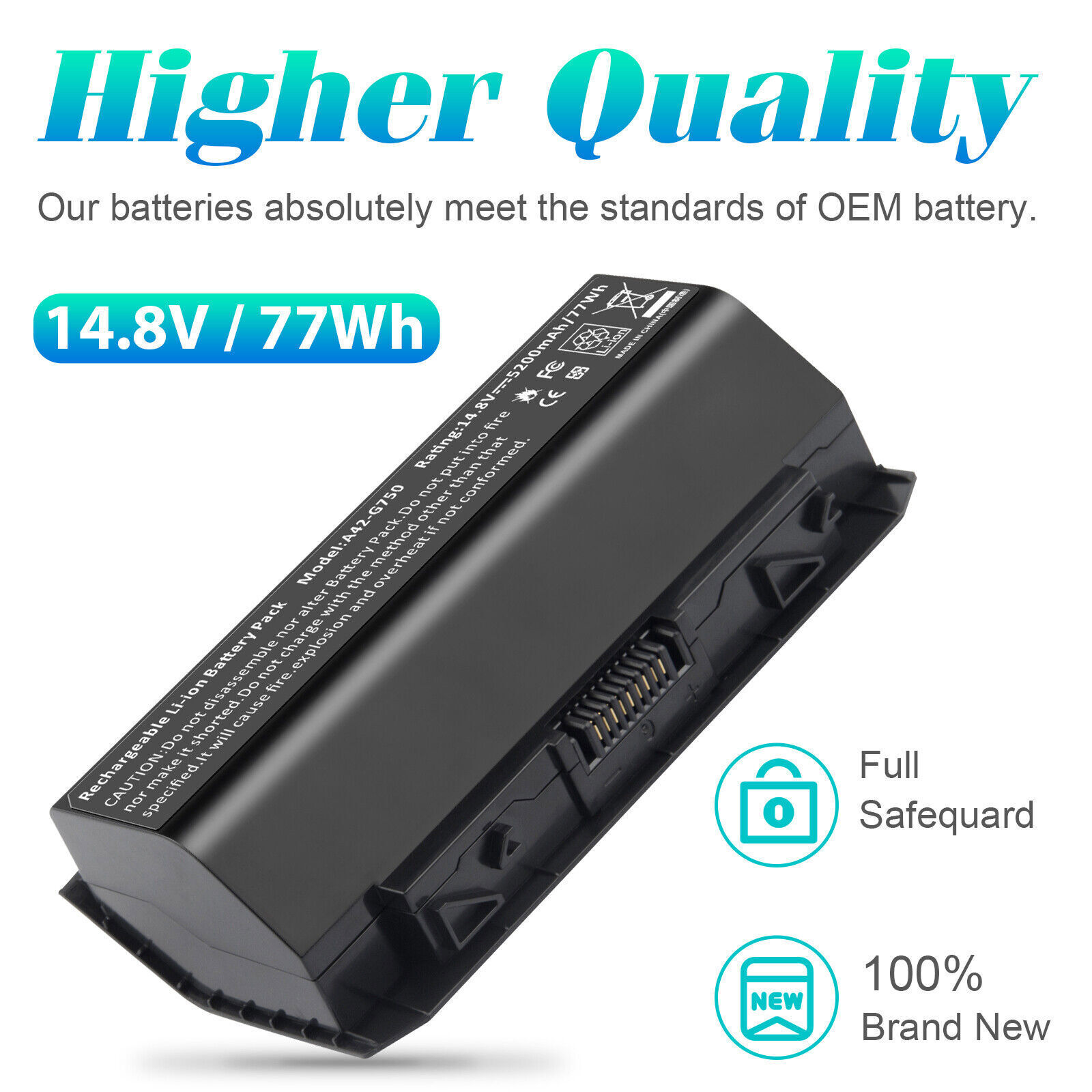 ✅ A42-G750 Laptop Battery for Asus G750 G750J G750JH G750JM G750JS G750JW G750JX