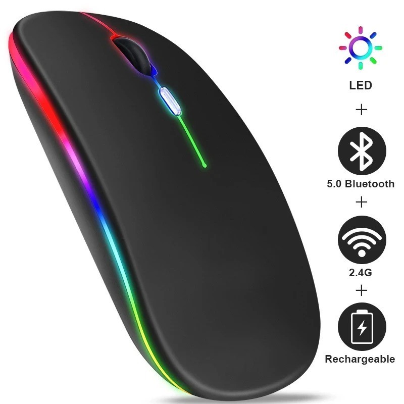 Wireless Bluetooth Mouse For MacBook Air Pro iPad iMac Tablet PC Rechargeable