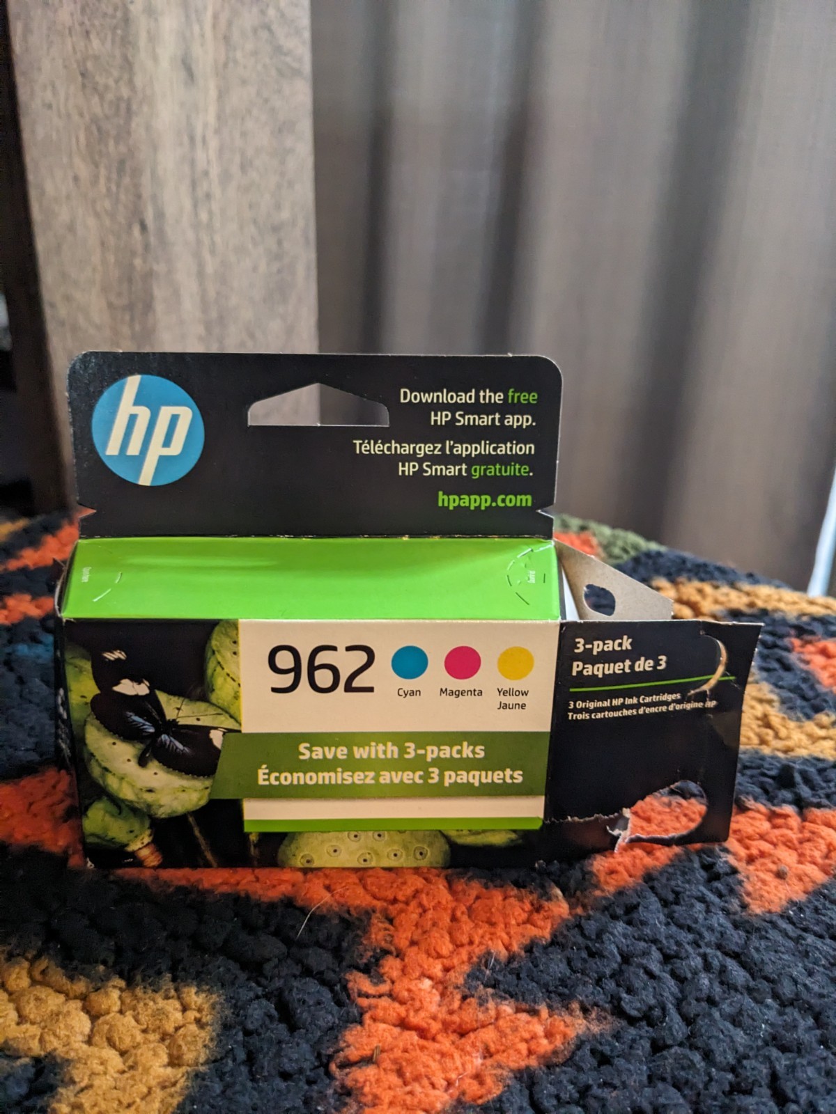 HP 962 3-Pack Ink Cartridge Cyan/Magenta/Yellow Cartridges New Open Box