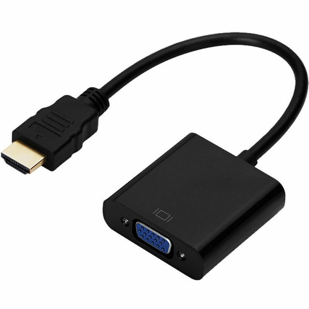 1080P HDMI Male to VGA Female Video Cable Cord Converter Adapter For PC USA