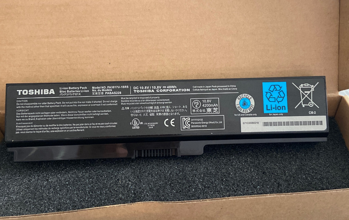 Genuine PA3817U-1BRS Laptop Battery for Toshiba Satellite L745 L750 L755 L755D