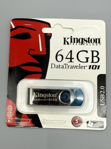 NEW Kingston DataTraveler 101 DT101B 64GB USB 2.0 Flash Drive